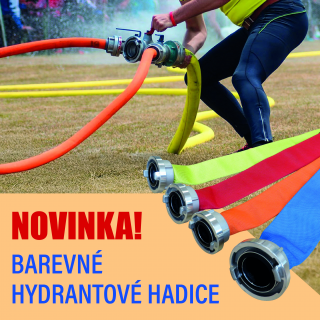 NOVINKA – BAREVNÉ HYDRANTOVÉ HADICE