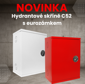 Novinka - hydrantové skříně C52 s eurozámkem