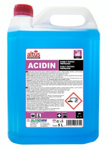 Acidic cleaning agent