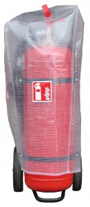 KUNSTSTOFFBEHÄLTER FÜR FEUERLÖSCHER 50 KG/L - TRANSPARENT