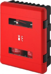 KUNSTSTOFF-DOPPELBOX FÜR FEUERLÖSCHER 2X6 KG / 2X9 KG