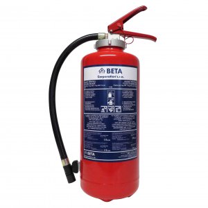 POWDER EXTINGUISHER WITH PRESSURE CARTRIDGE 6 KG P6 BETA-CRG