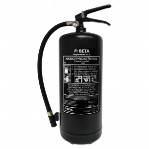 Design Feuerlöscher schwarz 6kg