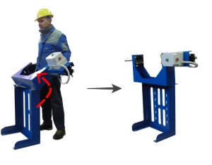 PNEUMATICKÝ SVĚRÁK PRO TLAKOVÉ LAHVE A HASICÍ  PŘÍSTROJE