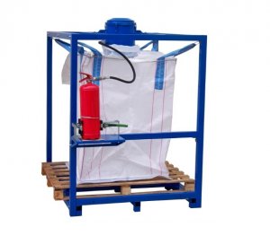 ZAŘÍZENÍ PRO ODBĚR A SBĚR PRÁŠKU Z HASICÍHO PŘÍSTROJE DO BIG-BAGU