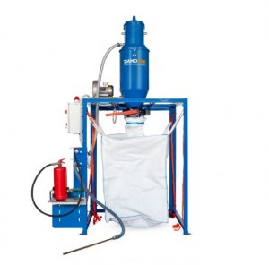 STANICE PRO ODBĚR POUŽITÉHO PRÁŠKU Z HASICÍHO  PŘÍSTROJE DO BIG-BAG KONTEJNERU