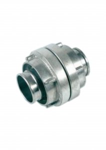 Aluminium coupling with short thread