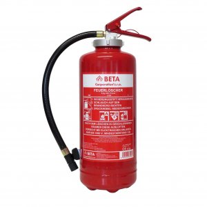 PULVERFEUERLÖSCHER MIT DRUCKKARTUSCHE 6 KG P6 BETA-CRG