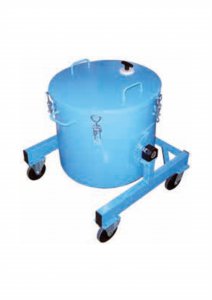 Powder storage tank 100 kg - tilting