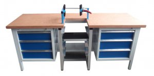 WORK TABLE WITH MANUAL CLAMPING DEVICE, MODEL WB-M